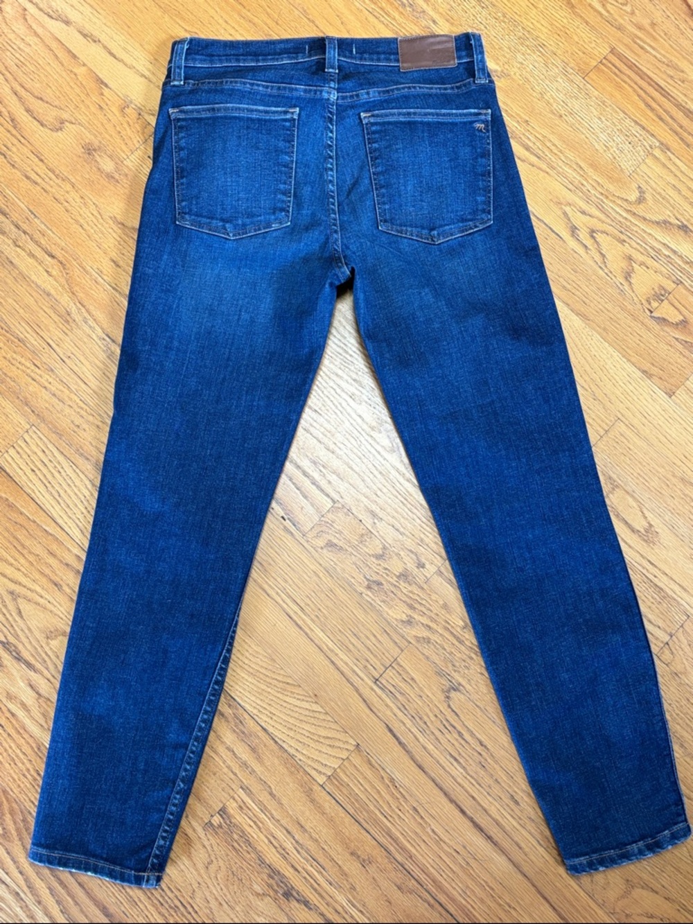 Madewell 9" High Riser Skinny Skinny Crop Stretch Blue Jeans Size W/28 - Picture 3 of 13